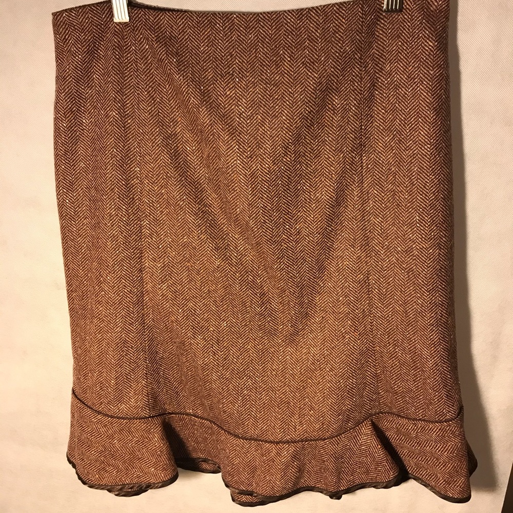 Gap Brown Wool/ Tweed Skirt size 8 Reg